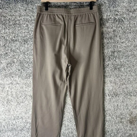 AllSaints‎ Pants Mens 32 Taupe Helm Trousers Tapered Cropped Fit Pleated Cuffed